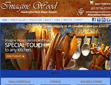 Tablet Screenshot of imaginewood.com